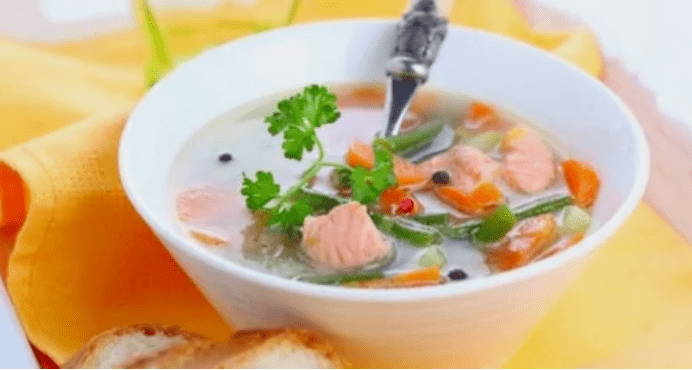 Supă de pește cu o dietă proteică